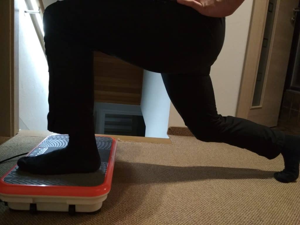 Lunges on a Vibration Plate