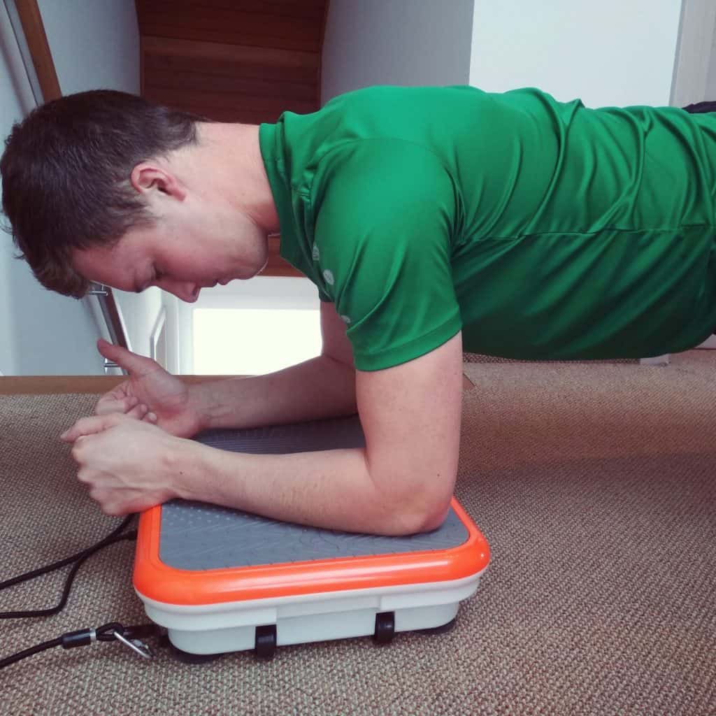 Plank on a vibration plate