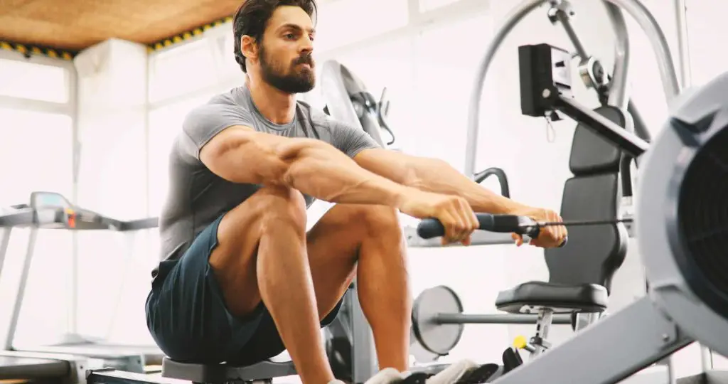 Rowing Machine in the Gym