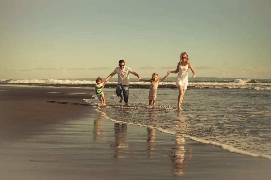 Family Time at the Beach