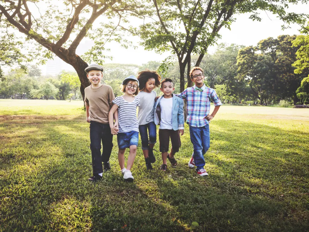 Happy Kids in the Park