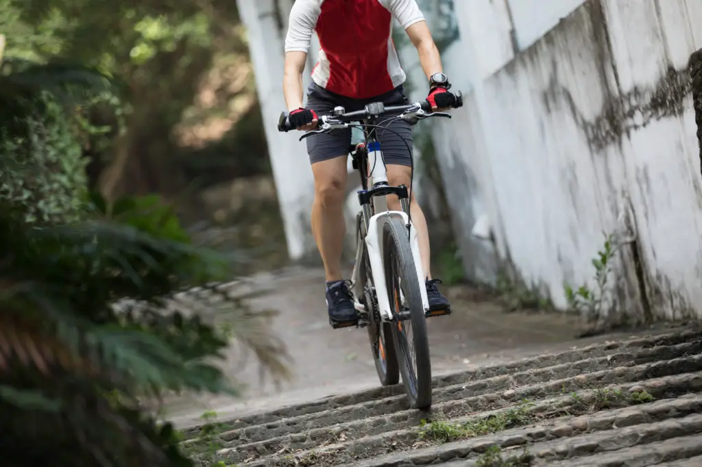 Cyclist with Sports Watch