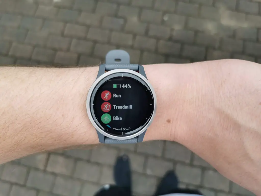 Garmin Vivoactive 4 Training Mode