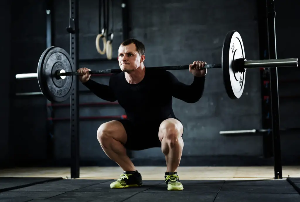 Weight Lifting in Garage